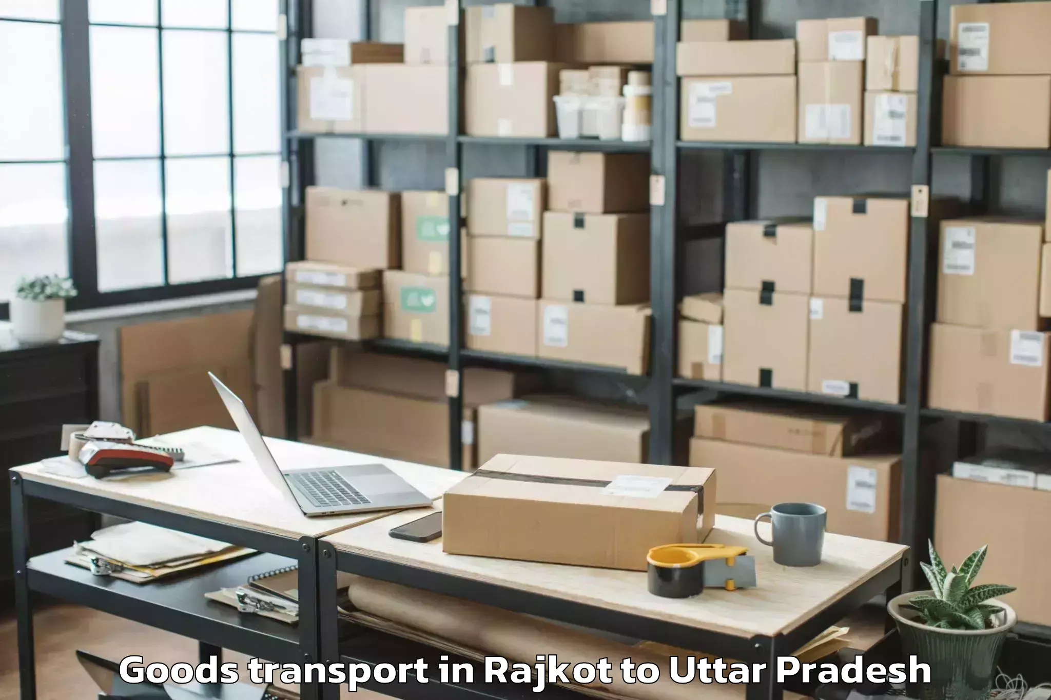 Leading Rajkot to Jewar Goods Transport Provider